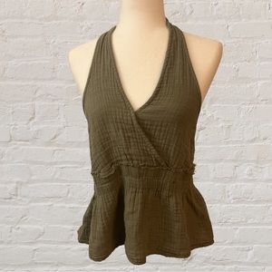American eagle khaki halter top.